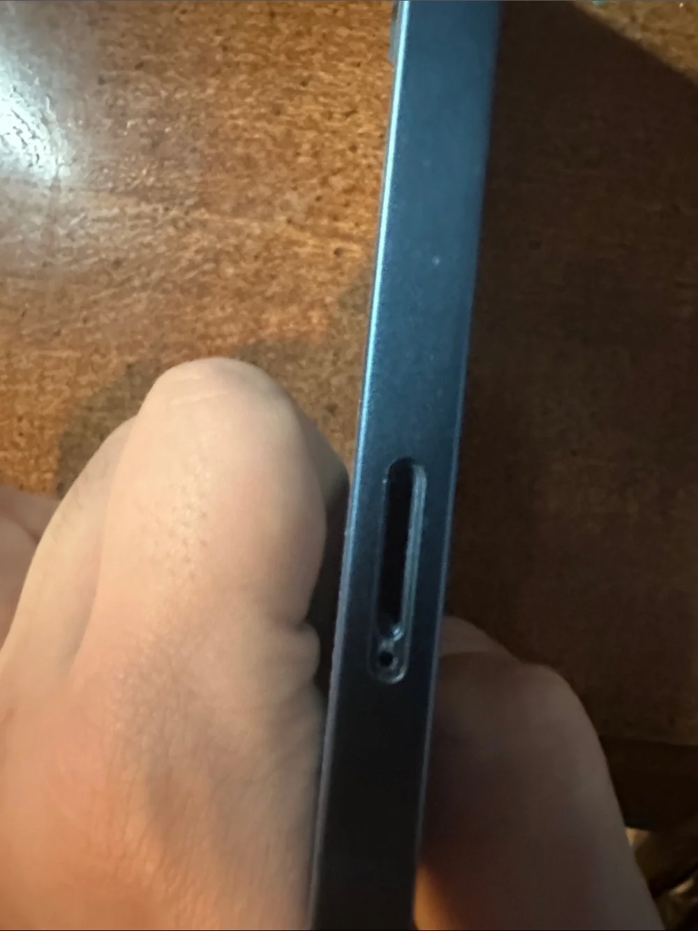 Apple iPhone Front Display in Black with Vibrant Gradient Wallpaper